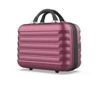 NUMADA - Neceser Viaje Grande Rígido ABS Upfly (31x31x17cm) de 11L de Capacidad con Goma Elástica Trasera para Adaptarlo a la Maleta y Asa para Transporte | Burdeos