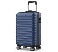 NUMADA - Maleta de Viaje Cabina 55x36x19cm (30L) Upfly XS con Cierre de Combinación y 4 Ruedas Dobles 360. Maleta de Mano Rígida Resistente, Ligera con Interior Compartimentado | Azul Marino