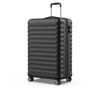 NUMADA - Maleta de Viaje Grande 25Kg Upfly 28' ABS (75x49x29cm) con Cierre de Combinación y 4 Ruedas Dobles 360 | Resistente | Ligera | Interior Compartimentado | Negro