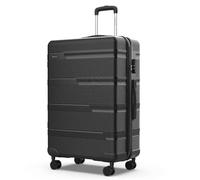 NUMADA - Maleta de Viaje Grande 25Kg, 76x50x29cm, (78L) Upfly T10 28' ABS con Cierre de Combinación y 4 Ruedas Dobles | Resistente | Ligera | Interior Compartimentado | Negro
