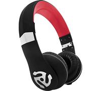 Numark HF350 - Auriculares de diadema cerrados (supraaurales para DJ), color negro y rojo