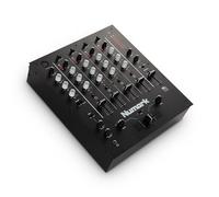 Numark M6 USB - Mezclador DJ de 4 canales, interfaz de audio integrada, EQ de 3 bandas, entrada micro y crossfader reemplazable con control de curva