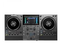 Numark Mixstream Pro Go Controlador DJ Portátil Autónomo | Mezclador DJ Autonomo con Bateria, Separacion de Stems, Wi-Fi, Altavoces Integrados y Pantalla Tactil 7 Pulgadas