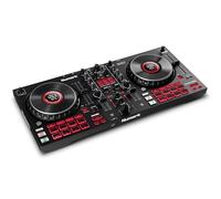 Numark Mixtrack Platinum FX Controlador DJ para Serato DJ Con Control de 4 Secciones, Mezclador DJ, Interfaz de Audio Incorporada, Pantallas en Las Ruedas de Selección y Paletas de Efectos