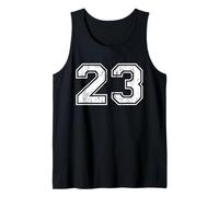 Number 23 Distressed Vintage TwentyThree Sport Team Practice Camiseta sin Mangas