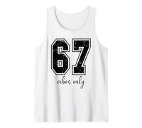 Number 67 Football Jersey Sports Team 6 7 Baseball Six Seven Camiseta sin Mangas
