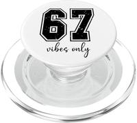 Number 67 Football Jersey Sports Team 6 7 Baseball Six Seven PopSockets PopGrip para MagSafe