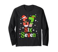 Number 67 Matching Six Seven 6 7 Meme 6-7 Christmas Costume Manga Larga