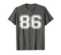 Number 86 Eighty Six Distressed Vintage Sports Team Practice Camiseta