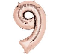 Number 9 Rose Gold - 34" Foil Numbers