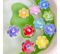 Number Bath Toys - 2.36x1.77x2.36in Bathroom Floating Ball Bath Toy | Bathtub Number | Learning Pool Balls | Colorful Sensory Bathtub Floating Numbers Set for Preschool Shower Activities