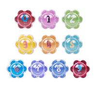 Number Bath Toys - Bola flotante de baño de 2,36 x 1,77 x 2,36 pulgadas | Número de baño | Bolas de piscina de aprendizaje | Colorful Sensory Bathtub Floating Numbers Set for Preschool Shower