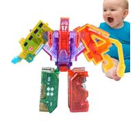 Number Bots - Juguetes Matemáticas - Deformación de ABS | Robot Asamblea De Transformación Digital 1050g, Mech 15 en 1 Juego De Bloques De Construcción Ayuda A Aprender A Comp