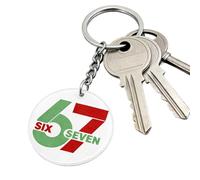 Number Design Keychain - Funny Acrylic Key Ring Gag, 2D Number Purse Keychain | Novelty Cute Keychains Gift Stocking Stuffer Ideas, Funny Numbers Keychains For Women Girls Friends Teens (Characters: 1