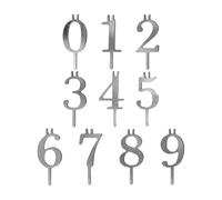 Number Holders, Birthday Cake Topper, Metal Candle Tool, High Vertical Stability Design, Integrated Heat Resistance Tech, Premium Plated Hardware, Modern Numeric Model For Family Baker Party Holiday