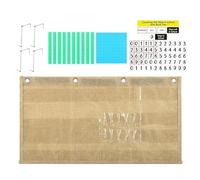 Number of The Day Pocket Chart, 4 Hooks Magnetic Base Ten, 22,24 x 11,81 pulgadas Counting Caddie Charts, Fun Learning Tool for Preschools Primary Schools, Home Education Nurseries, Classroom