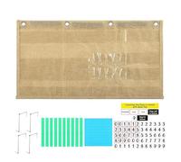 Number of The Day Pocket Chart - Educational Counting Caddie with 4 Hooks Magnetic Base Ten Place Value System, Classroom Math Bulletin Board Teaching Aid