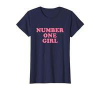Number One Girl Camiseta, Mujer, Azul Marino, S