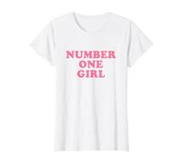 Number One Girl Camiseta, Mujer, Blanco, M