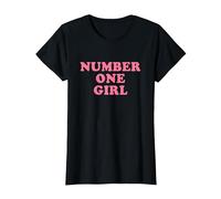 Number One Girl Camiseta, Mujer, Negro, S