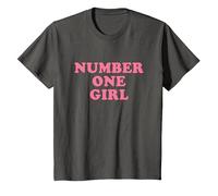 Number One Girl Camiseta, Niños, Asfalto, 12 años