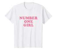 Number One Girl Camiseta, Niños, Blanco, 4 años