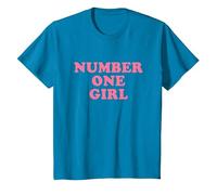 Number One Girl Camiseta, Niños, Zafiro, 8 años
