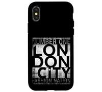 Number One London City Fashion tee Shirts, London Outfit Carcasa para iPhone X/XS