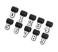 Number Pendant, Silicone Necklace Number Pendants 0 to 9, Keepsake Chain Jewelry Accessory, Ideal for Softball Teams, Graduation, Athletes, Coaches, Birthday, Father’s Day, Christmas, 1.8x3.5cm