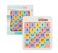 Number Puzzle - PP, Slide Puzzle, Adult Brain Training Toy | Magnetic Sliding Number Puzzles, Educational Blocks Toys,for Boys Girls Kids Home Travel Camping School Birthday Festival