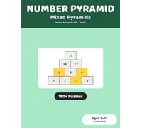 Number Pyramid Puzzles: Mixed Pyramids: 180+ Puzzles for Kids Ages 9-12 | Add Up and Subtract Down the Pyramid, Grades 3-6 (Number Pyramid for Kids)