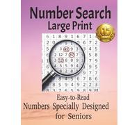 Number Search Puzzle Book for Seniors: Large Print 8.5 x 11 - 150 Pages with 75 Extra-Large Grids - One Puzzle per Page - Solutions Included, Brain ... Puzzle - Perfect Gift for Elderly Adults