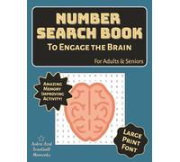 Number Search Puzzle Book: Sharpen Your Mind and Challenge Your Memory with Over 3000 Numbers | Large Print with Only One Puzzle Per Page | 8.5×11 ... for Holidays, Vacation, or Relaxation Time