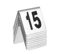 Number SignsTable, La tabla del acero inoxidable numera 1-5 a 1-100 el doble de la tienda echó a un lado for los restaurantes Wedds(1-25)