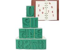Number Stamps 0-9 - Planner Stencil, Numeric Template Set and Projects
