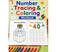 Number Tracing & Coloring Workbook | Learn Numbers 1-50 for Toddlers Ages 2-5: Color • Trace • Learn • Have Fun!