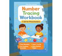 Number Tracing Workbook 1-20 for Preschoolers (Little Stars Learning: My First Preschool Skills Workbook Series)