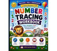 Number Tracing Workbook: Learn Numbers 1-20 with Tracing, Number Recognition, Writing Practice, Number Words, Revision Pages, Bonus Activities & ... Pre-K • Kindergarten (Little Learners Series)