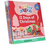 Numberblocks, Alphablocks and Colourblocks Christmas Countdown Collection 10 Books Set (Christmas Sticker Fun,Countdown To Bed,The Legend Of Big Tum,Snow Day Doubles,12 Days Of Christmas & 5 More)