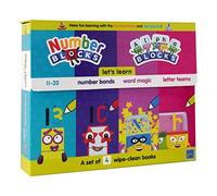Numberblocks and Alphablocks: Let's Learn Numbers and Letters Set: 4 Wipe-clean books with pens included (Numberblock Wipe Clean Titles)