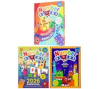 Numberblocks Annual 2024, 2025 & 2026 Children's Stories, Puzzles, Games, Colouring & More: 3 Books Collection Set