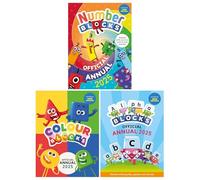 Numberblocks, Colourblocks & Alphablocks Annual 2025 Collection 3 Books Set (Numbers, letters, Colours, Sounds, Games, Puzzles & more)