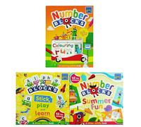 Numberblocks Colouring Fun & Sticker Activity Book 3 Books Collection Set (Numberblocks Colouring Fun, Alphablocks Stick, Play and Learn: A Sticker Activity Book & Numberblocks Summer Fun)
