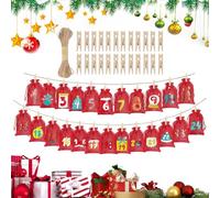 Numbered Festive Containers - Cloth Drawstring Pouches, Set of Two Dozen Portions for Small Gift Distribution, Supplies for Weddings, Friends, Adults, Sweet Treats and Candy Filling
