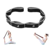 Numbered Resistance Band, Fitness Resistance Band for Stretching and Yoga, Fashion Puller Exercise, 8-Section Elastic Training Bands for Full Body Stretching Shaping (Grey)