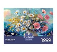 Numbers Flowers in A Vase Daisies_ 1000 Stück Premium-Karton Puzzle Daisy Stressabbau Familienspiel Puzzles Für Erwachsene Und Kinder 70x50cm/1000pcs