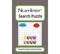 Numbers Search Puzzle: Word Searches with Easy to Read about Numbers, Five Digits, Solutions and more | 6x9 inches 110 Pages | 50+ Puzzles … Gifts for Vacations, Holidays and more