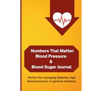 Numbers That Matter: Blood Pressure and Blood Sugar: Wellness Tracker for Heart Health, Glucose Levels, and Symptoms | Daily Health Journal for Adults and Seniors | 6x9 inches