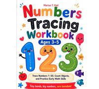 Numbers Tracing Workbook: Ages 3-5: Trace Numbers 1-50, Count Objects, and Practice Early Math Skills