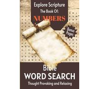 Numbers Word Search Puzzle Book: 75 Bible Puzzles with Scripture, Christian Activity Book with Reflection Prompts and Coloring Pages